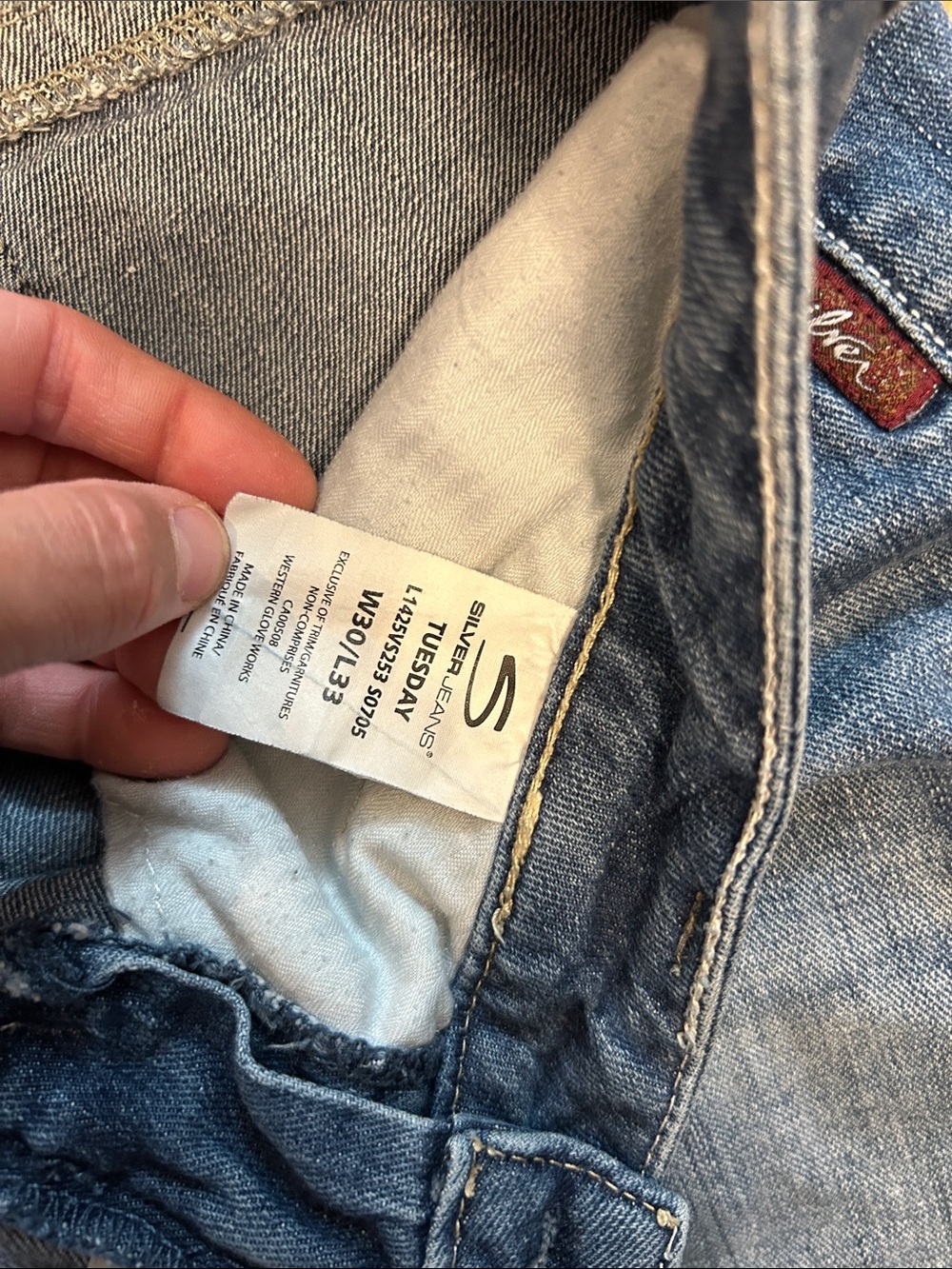 Silver Women’s Jeans Size 30 - Picture 5 of 8